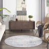 image:imageNourison Home Whimsicle Ivory Navy 3 x 5 Area Rug  Easy Clean Non Shedding Bed Room Living Room Dining Room Kitchen 3 x 5GreyBlue