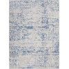 image:imageNourison Home Whimsicle Ivory Navy 3 x 5 Area Rug  Easy Clean Non Shedding Bed Room Living Room Dining Room Kitchen 3 x 5GreyBlue
