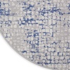 image:imageNourison Home Whimsicle Ivory Navy 3 x 5 Area Rug  Easy Clean Non Shedding Bed Room Living Room Dining Room Kitchen 3 x 5GreyBlue