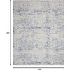 image:imageNourison Home Whimsicle Ivory Navy 3 x 5 Area Rug  Easy Clean Non Shedding Bed Room Living Room Dining Room Kitchen 3 x 5GreyBlue