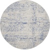 image:imageNourison Home Whimsicle Ivory Navy 3 x 5 Area Rug  Easy Clean Non Shedding Bed Room Living Room Dining Room Kitchen 3 x 5GreyBlue