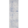 image:imageNourison Home Whimsicle Ivory Navy 3 x 5 Area Rug  Easy Clean Non Shedding Bed Room Living Room Dining Room Kitchen 3 x 5GreyBlue