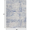 image:imageNourison Home Whimsicle Ivory Navy 3 x 5 Area Rug  Easy Clean Non Shedding Bed Room Living Room Dining Room Kitchen 3 x 5GreyBlue