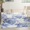 image:imageNourison Home Whimsicle Ivory Navy 3 x 5 Area Rug  Easy Clean Non Shedding Bed Room Living Room Dining Room Kitchen 3 x 5IvoryNavy