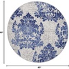 image:imageNourison Home Whimsicle Ivory Navy 3 x 5 Area Rug  Easy Clean Non Shedding Bed Room Living Room Dining Room Kitchen 3 x 5IvoryNavy