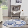 image:imageNourison Home Whimsicle Ivory Navy 3 x 5 Area Rug  Easy Clean Non Shedding Bed Room Living Room Dining Room Kitchen 3 x 5IvoryNavy
