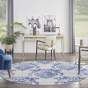 image:imageNourison Home Whimsicle Ivory Navy 3 x 5 Area Rug  Easy Clean Non Shedding Bed Room Living Room Dining Room Kitchen 3 x 5IvoryNavy