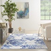 image:imageNourison Home Whimsicle Ivory Navy 3 x 5 Area Rug  Easy Clean Non Shedding Bed Room Living Room Dining Room Kitchen 3 x 5IvoryNavy