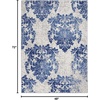 image:imageNourison Home Whimsicle Ivory Navy 3 x 5 Area Rug  Easy Clean Non Shedding Bed Room Living Room Dining Room Kitchen 3 x 5IvoryNavy