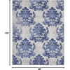 image:imageNourison Home Whimsicle Ivory Navy 3 x 5 Area Rug  Easy Clean Non Shedding Bed Room Living Room Dining Room Kitchen 3 x 5IvoryNavy