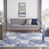 image:imageNourison Home Whimsicle Ivory Navy 3 x 5 Area Rug  Easy Clean Non Shedding Bed Room Living Room Dining Room Kitchen 3 x 5IvoryNavy