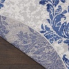 image:imageNourison Home Whimsicle Ivory Navy 3 x 5 Area Rug  Easy Clean Non Shedding Bed Room Living Room Dining Room Kitchen 3 x 5IvoryNavy