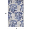 image:imageNourison Home Whimsicle Ivory Navy 3 x 5 Area Rug  Easy Clean Non Shedding Bed Room Living Room Dining Room Kitchen 3 x 5IvoryNavy