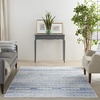 image:imageNourison Home Whimsicle Tribal Navy Ivory 3 x 5 Area Rug Easy Cleaning Non Shedding Bed Room Living Room Dining Room Kitchen 3x5Ivory Blue