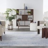 image:imageNourison Home Whimsicle Tribal Navy Ivory 3 x 5 Area Rug Easy Cleaning Non Shedding Bed Room Living Room Dining Room Kitchen 3x5Ivory Blue