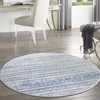 image:imageNourison Home Whimsicle Tribal Navy Ivory 3 x 5 Area Rug Easy Cleaning Non Shedding Bed Room Living Room Dining Room Kitchen 3x5Ivory Blue
