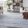 image:imageNourison Home Whimsicle Tribal Navy Ivory 3 x 5 Area Rug Easy Cleaning Non Shedding Bed Room Living Room Dining Room Kitchen 3x5Ivory Blue