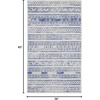 image:imageNourison Home Whimsicle Tribal Navy Ivory 3 x 5 Area Rug Easy Cleaning Non Shedding Bed Room Living Room Dining Room Kitchen 3x5Ivory Blue
