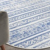 image:imageNourison Home Whimsicle Tribal Navy Ivory 3 x 5 Area Rug Easy Cleaning Non Shedding Bed Room Living Room Dining Room Kitchen 3x5Ivory Blue