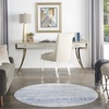 image:imageNourison Home Whimsicle Tribal Navy Ivory 3 x 5 Area Rug Easy Cleaning Non Shedding Bed Room Living Room Dining Room Kitchen 3x5Ivory Blue