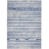 image:imageNourison Home Whimsicle Tribal Navy Ivory 3 x 5 Area Rug Easy Cleaning Non Shedding Bed Room Living Room Dining Room Kitchen 3x5Ivory Blue