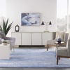 image:imageNourison Home Whimsicle Tribal Navy Ivory 3 x 5 Area Rug Easy Cleaning Non Shedding Bed Room Living Room Dining Room Kitchen 3x5Light Blue Ivory