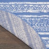 image:imageNourison Home Whimsicle Tribal Navy Ivory 3 x 5 Area Rug Easy Cleaning Non Shedding Bed Room Living Room Dining Room Kitchen 3x5LtblueIvory