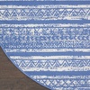 image:imageNourison Home Whimsicle Tribal Navy Ivory 3 x 5 Area Rug Easy Cleaning Non Shedding Bed Room Living Room Dining Room Kitchen 3x5LtblueIvory