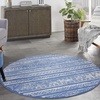 image:imageNourison Home Whimsicle Tribal Navy Ivory 3 x 5 Area Rug Easy Cleaning Non Shedding Bed Room Living Room Dining Room Kitchen 3x5LtblueIvory
