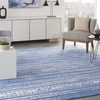 image:imageNourison Home Whimsicle Tribal Navy Ivory 3 x 5 Area Rug Easy Cleaning Non Shedding Bed Room Living Room Dining Room Kitchen 3x5LtblueIvory