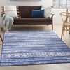 image:imageNourison Home Whimsicle Tribal Navy Ivory 3 x 5 Area Rug Easy Cleaning Non Shedding Bed Room Living Room Dining Room Kitchen 3x5NavyIvory