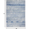 image:imageNourison Home Whimsicle Tribal Navy Ivory 3 x 5 Area Rug Easy Cleaning Non Shedding Bed Room Living Room Dining Room Kitchen 3x5NavyIvory