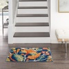 image:imageNourison Home Allur Ivory Multicolor 2 x 3 Area Rug  Easy Clean Non Shedding Bed Room Living Room Dining Room Kitchen 2 x 3Navy Multicolor