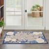 image:imageNourison Home Aloha Blue Grey 2 x 3 Area Rug  Easy Clean Non Shedding Bed Room Living Room Dining Room Kitchen 2 x 3