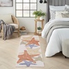 image:imageNourison Home Aloha Blue Multicolor 53 x 75 Area Rug  Easy Clean Non Shedding Bed Room Living Room Dining Room Kitchen 5 x 8Ivory Multicolor