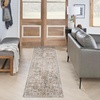 image:imageNourison Home Astra Machine Washable Gold Grey 53 x 7 Area Rug  Easy Clean Non Shedding Bed Room Living Room Dining Room Kitchen 5 x 7Silver Taupe