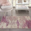 image:imageNourison Home Celestial Sealife 3 x 5 Area Rug  Easy Clean Non Shedding Bed Room Living Room Dining Room Kitchen 3 x 5IvoryPink