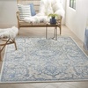 image:imageNourison Home Elation Ivory Brick 2 x 3 Area Rug  Easy Clean Non Shedding Bed Room Living Room Dining Room Kitchen 2 x 3Ivory Blue