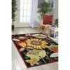 image:imageNourison Home Fantasy Aqua 19 x 29 Area Rug  Easy Clean Non Shedding Bed Room Living Room Dining Room Kitchen 2 x 3Black