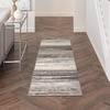 image:imageNourison Home Jubilant Blue 3 x 5 Area Rug  Easy Clean Non Shedding Bed Room Living Room Dining Room Kitchen 3 x 5Grey Beige