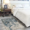 image:imageNourison Home Maxell IvoryTeal 3 x 5 Area Rug  Easy Clean Non Shedding Bed Room Living Room Dining Room Kitchen 3 x 5