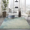 image:imageNourison Home Passion CharcoalIvory 110 x 210 AreaRug Modern Abstract EasyCleaning Non Shedding Bed Room Living Room Dining Room Kitchen 2 x 3Navy Light Blue