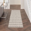 image:imageNourison Home Positano Charcoal Ivory 5 x 7 Area Rug  Easy Clean Non Shedding Bed Room Living Room Dining Room Kitchen 5 x 7Grey Ivory