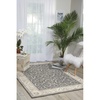 image:imageNourison Home Somerset Ivory 2 x 29 Area Rug  Easy Clean Non Shedding Bed Room Living Room Dining Room Kitchen 2 x 3Charcoal