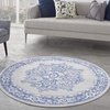 image:imageNourison Home Whimsicle Ivory Blue 3 x 5 Area Rug  Easy Clean Non Shedding Bed Room Living Room Dining Room Kitchen 3 x 5Grey Blue