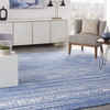 image:imageNourison Home Whimsicle Tribal Navy Ivory 3 x 5 Area Rug Easy Cleaning Non Shedding Bed Room Living Room Dining Room Kitchen 3x5Light Blue Ivory