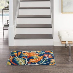 image:imageNourison Home Allur Ivory Multicolor 2 x 3 Area Rug  Easy Clean Non Shedding Bed Room Living Room Dining Room Kitchen 2 x 3Navy Multicolor