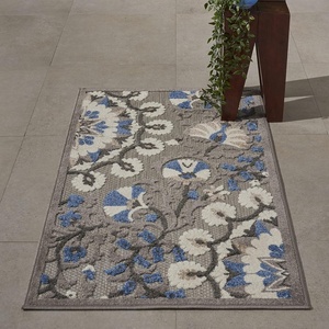 image:imageNourison Home Aloha Red Multicolor 3 x 5 Area Rug  Easy Clean Non Shedding Bed Room Living Room Dining Room Kitchen 3 x 5GreyMulti