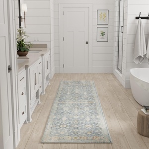 image:imageNourison Home Astra Machine Washable Gold Grey 53 x 7 Area Rug  Easy Clean Non Shedding Bed Room Living Room Dining Room Kitchen 5 x 7Teal Beige