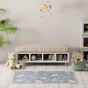 image:imageNourison Home Astra Machine Washable Ivory Multicolor 33 x 5 Area Rug  Easy Clean Non Shedding Bed Room Living Room Dining Room Kitchen 3 x 5Blue Multicolor
